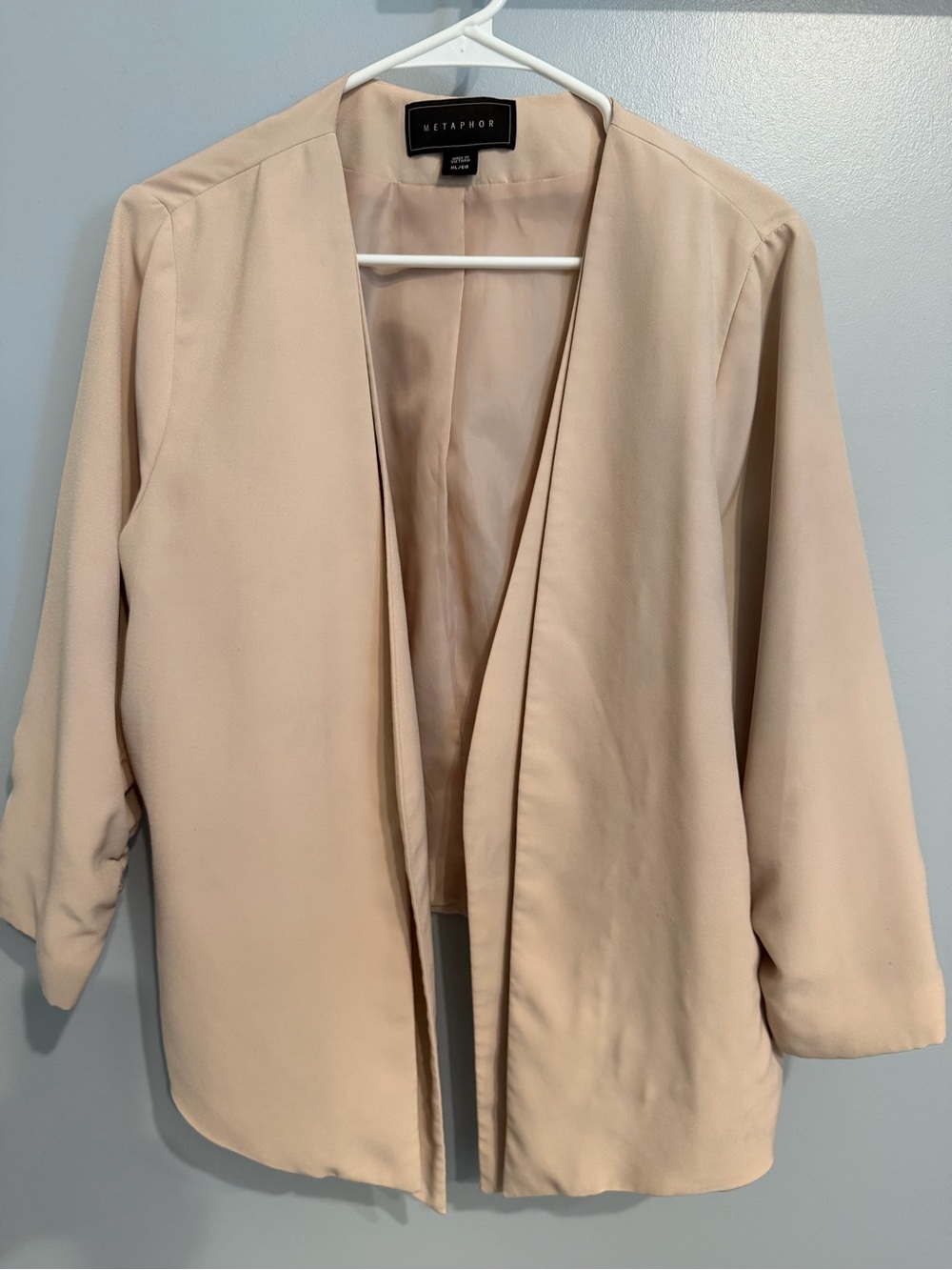 Metaphor Women's Open-Front Blazer in Pale Pink